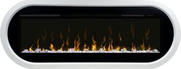 Каминокомплект  Ellipse - Белый с черным с очагом Ignite XLF50