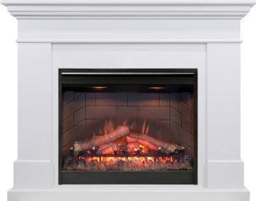 Каминокомплект  California - Белый (Высота 1005мм) с очагом Symphony 26'' DF2608-INT