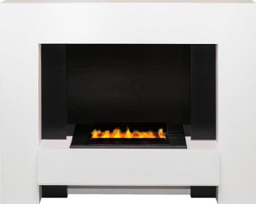 Каминокомплект  Tokyo - Белый с очагом Cassette 400 LNH-INT PS (без дров)