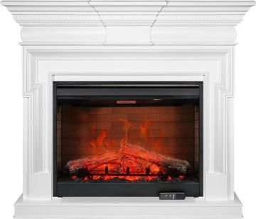 Каминокомплект  Torino - Белый с очагом Symphony 30'' DF3020-EU