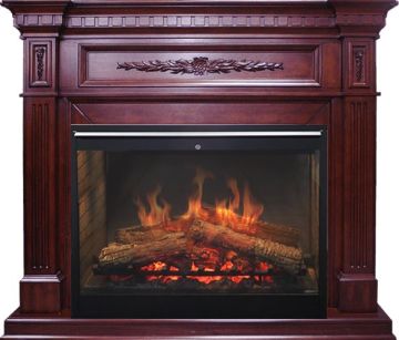 Каминокомплект  Luxemburg - Темная вишня с очагом Symphony 30'' DF3020-INT