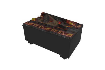 Dimplex Cassette 500 PS RETAIL LOGSET. Камины трехмерные. Модели для скачивания. Фото 2.