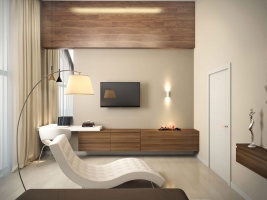 Дизайн квартиры с камином в комнате Фото 101.