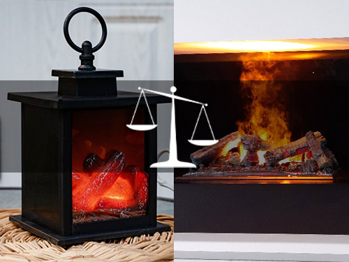 Светодиодный камин-светильник или электрокамин – что выбрать?