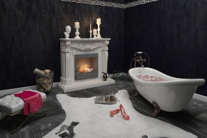 Дизайн ванной с камином или как достичь нирваны  Фото 7.