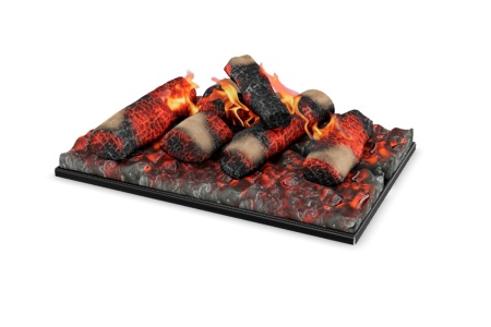 Муляж дров для очага Cassette 500 LOG FUEL BED. Камины трехмерные. Модели для скачивания. Фото 4.
