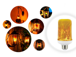 Лампы с имитацией пламени: как это все работает