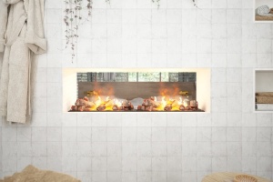 Дизайн ванной с камином или как достичь нирваны  Фото 2.